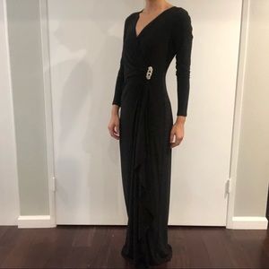 Maxi Black Ralph Lauren Evening Maxi Dress